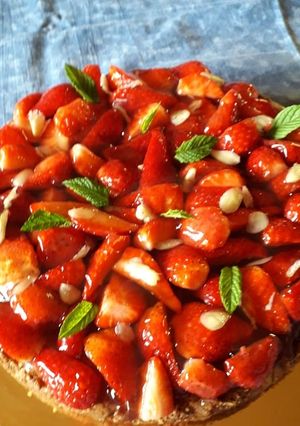 Foto di Torta fragole  & mandorle