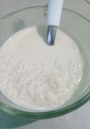 Una foto de Arroz con leche cremoso