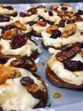 Sweet Potato Rounds With Herbed Ricotta And Walnuts