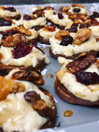 Easy Steps to Prepare Sweet Potato Rounds With Herbed Ricotta And Walnuts the Delicious You can take Joss in your mouth