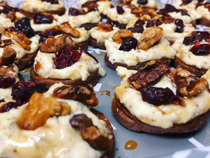 Easy Steps to Prepare Sweet Potato Rounds With Herbed Ricotta And Walnuts the Delicious You can take Joss in your mouth