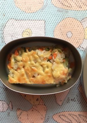 Foto resep Baked Salmon Rice