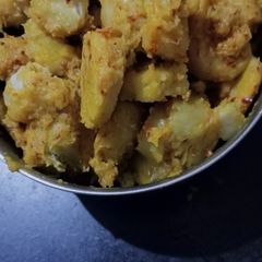 A picture of Arbi ki dry sabji.