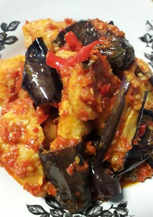 Foto resep Terong Tahu Sambel Pedes