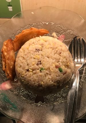 รูปของ ข้าวผัดไข่อย่างง่ายๆและประหยัด