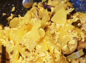 A picture of Banana peel curry.