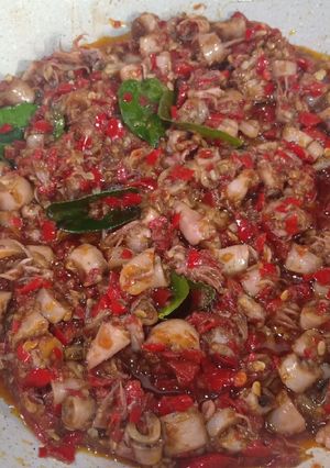 Foto resep Sambal cumi asin simple