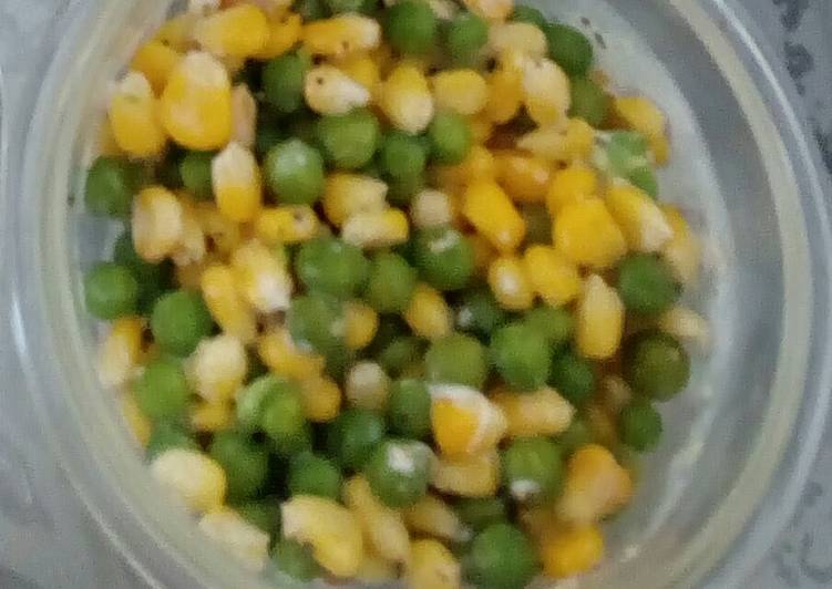 Simple Way to Make Quick Corn peas salad