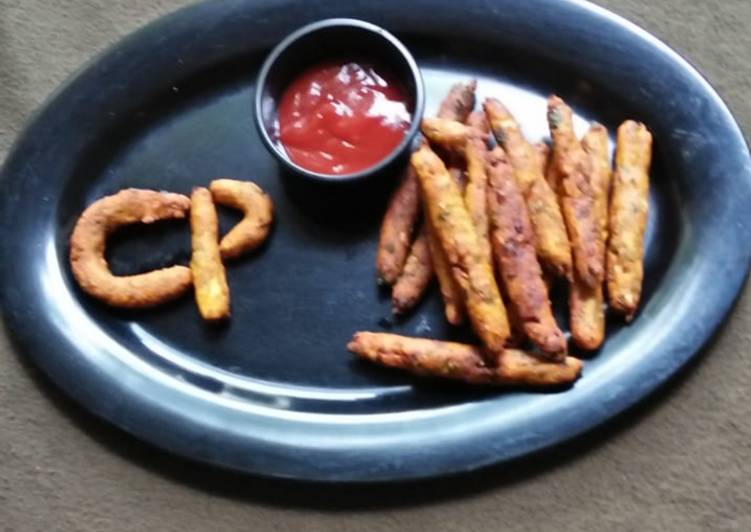 Recipe of Homemade Vegetable and soya fried Sticks