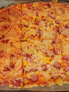 Una foto de Pizza de coliflor