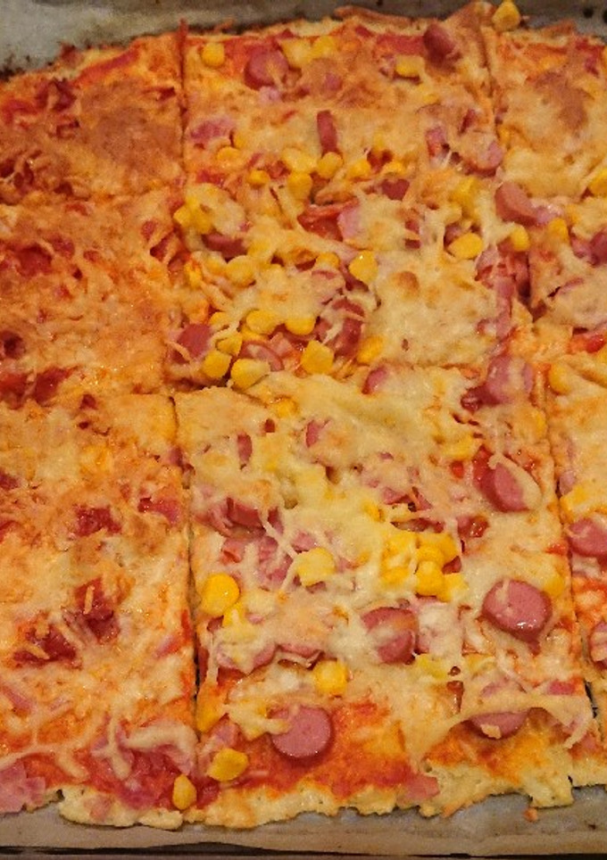 Una foto de Pizza de coliflor