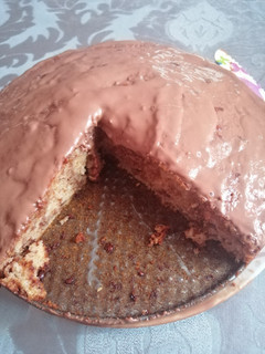 Una foto de Bizcocho de natillas y chocolate!!!!