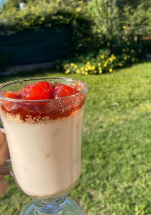 Una foto de Panna Cotta de Yogurt