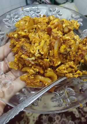 عکسی از دستور تخم مرغ، پیاز
