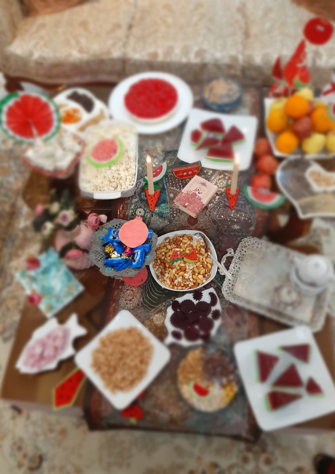 عکسی از دستور میز یلدای سال ۱۴۰۳