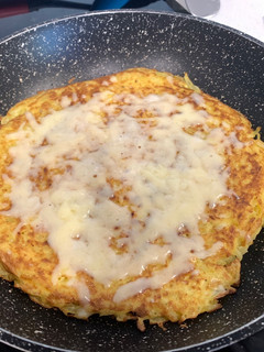 Una foto de Falsa tortilla de patatas light y crujiente