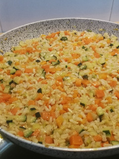 Una foto de Arroz con verduritas