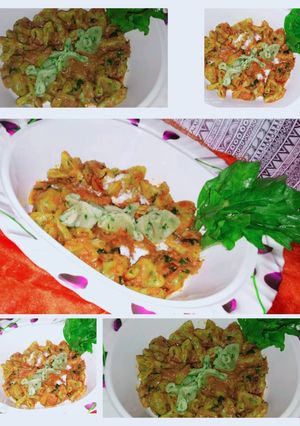 A picture of Spinach pasta.