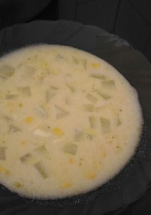 Zsenge karalábéleves kukoricával recept fotója