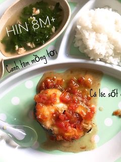 Hình của món Cá lóc sốt cà.