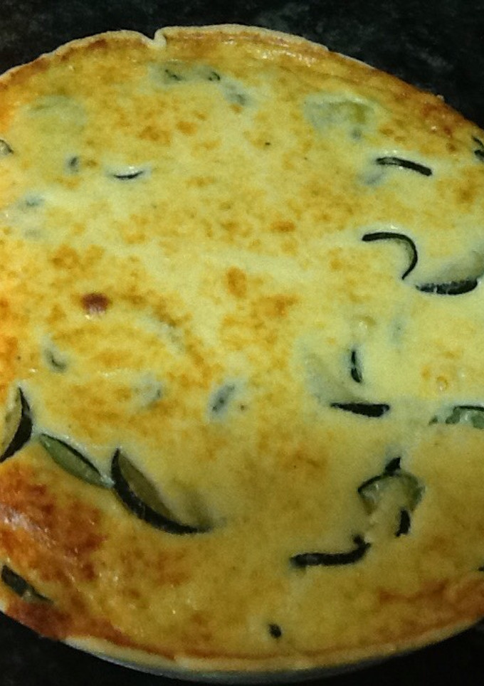 Una foto de Quiche de calabacín y queso parmesano