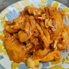 A picture of Oseng Tahu ala Warteg.
