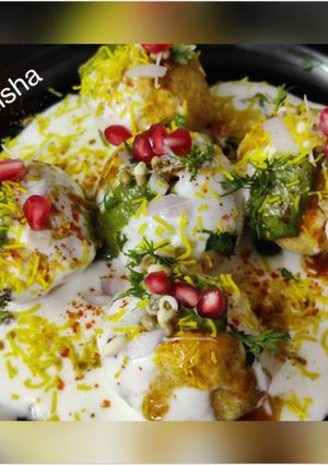 A picture of Dahi Puri Chaat(No Fire).