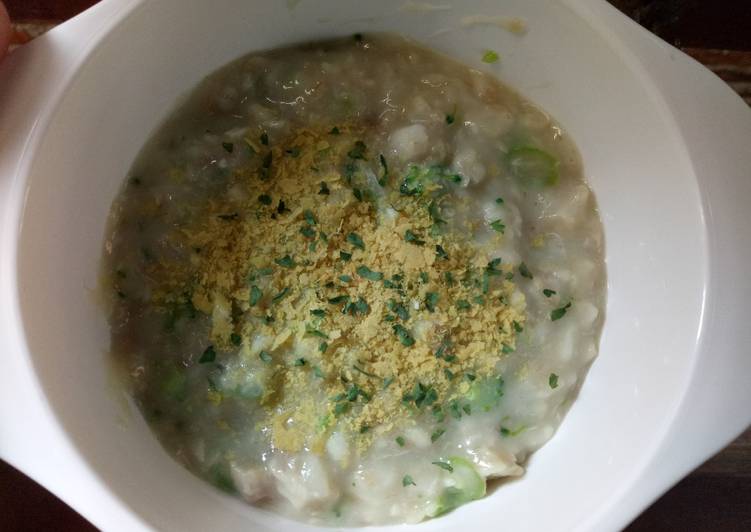Oatmeal with Steamed Ikan Patin (MPASI 8+)
