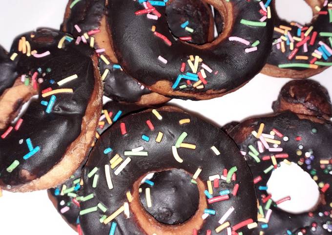 Resep Chocolate glazed doughnut Anti Gagal