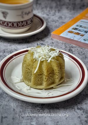 Foto resep Steamed Matcha Cheesecake