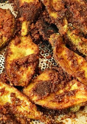 A picture of Karela fry.
