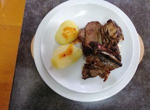Una foto de Asado de tira al horno