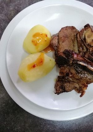 Una foto de Asado de tira al horno