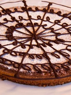 Una foto de Tarta de almendra o de Santiago