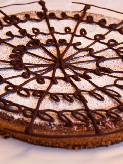 Una foto de Tarta de almendra o de Santiago