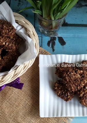 Foto resep Banana Oatmeal Cookies (3 Bahan, Gluten Free)