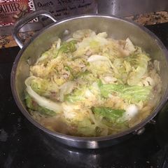 A picture of Fried cabbage .