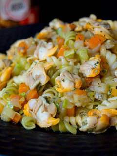 Una foto de Pasta con berberechos