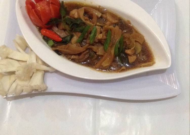 Ayam jamur teriyaki