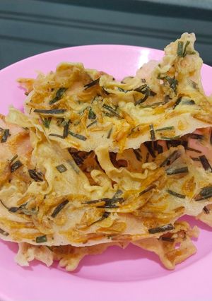 Foto resep Peyek Udang Rebon Daun Kucai