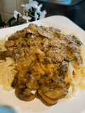 Tagliatelle cu sos de ciuperci și Parmezan