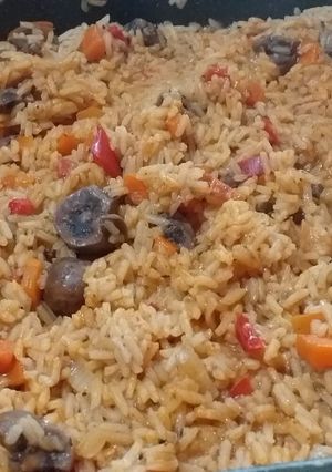 Una foto de Guiso de arroz con riñón