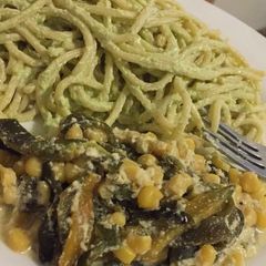 A picture of Rajas con Crema y Elote.