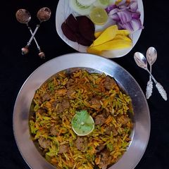 Soya chunks biryani A picture of Soya chunks biryani.