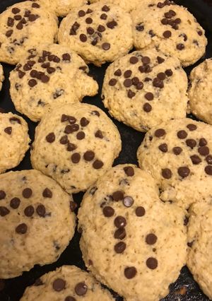 Una foto de Galletitas con chips de chocolate sin manteca