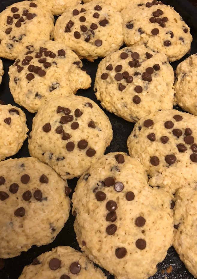 Una foto de Galletitas con chips de chocolate sin manteca