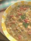 Chilled Minestrone with Snow Peas, Potatoes, and Tomatoes (Light Recipe)