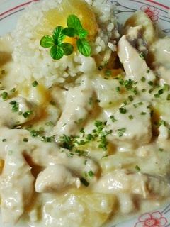 Ananászos csirkemell recept fotója