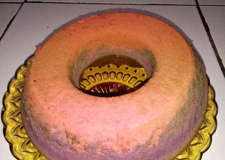 Resep Bolu panggang 2 warna Anti Gagal