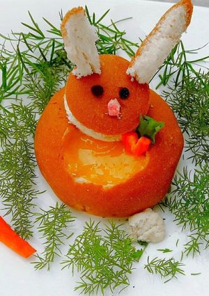 A picture of Bunny With a Mango Belly.